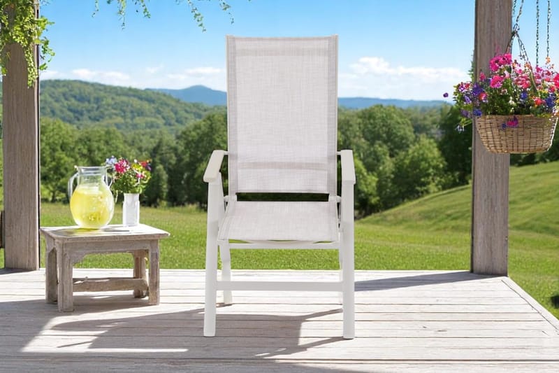 Utefåtölj Palermo 3-pos fällbar - korallsand - Utemöbler & utemiljö - Utestol & trädgårdsstol - Positionsstol