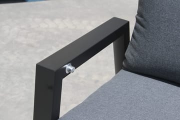 Utefåtölj Palermo 3-pos fällbar - svart - Utemöbler & utemiljö - Utestol & trädgårdsstol - Positionsstol