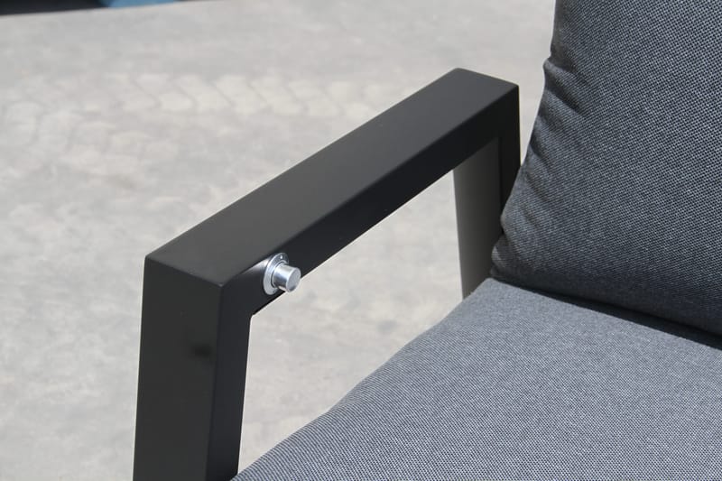 Utefåtölj Palermo 3-pos fällbar - svart - Utemöbler & utemiljö - Utestol & trädgårdsstol - Positionsstol