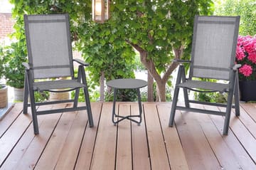 Utefåtölj Palermo 3-pos fällbar - svart - Utemöbler & utemiljö - Utestol & trädgårdsstol - Positionsstol