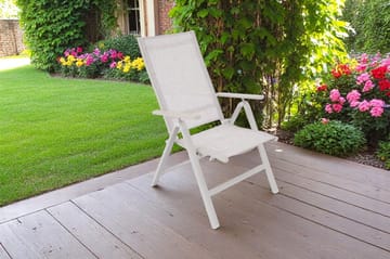 Utefåtölj Palermo 3-pos fällbar - korallsand - Utemöbler & utemiljö - Utestol & trädgårdsstol - Positionsstol