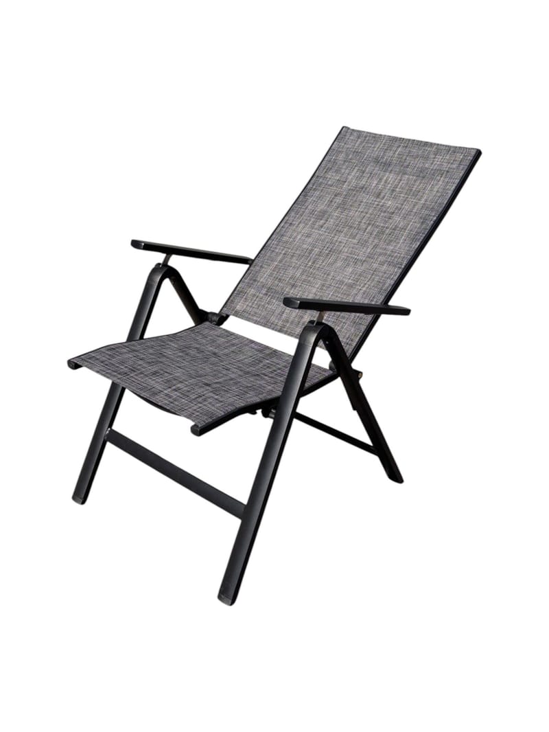 Utefåtölj Palermo 3-pos fällbar - svart - Utemöbler & utemiljö - Utestol & trädgårdsstol - Positionsstol