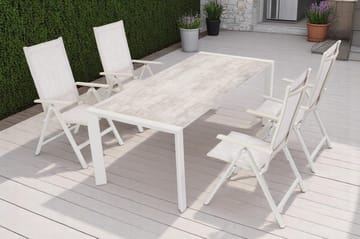 Utefåtölj Palermo 3-pos fällbar - korallsand - Utemöbler & utemiljö - Utestol & trädgårdsstol - Positionsstol