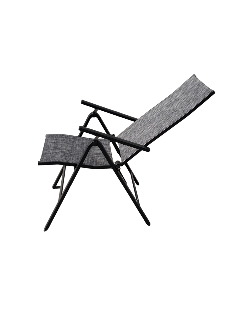 Utefåtölj Palermo 3-pos fällbar - svart - Utemöbler & utemiljö - Utestol & trädgårdsstol - Positionsstol