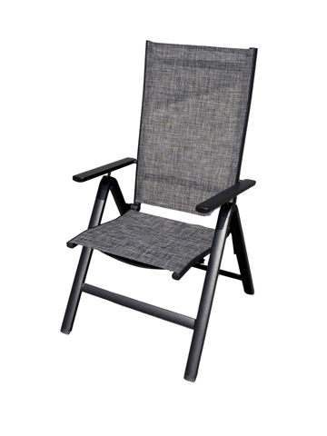 Utefåtölj Palermo 3-pos fällbar - svart - Utemöbler & utemiljö - Utestol & trädgårdsstol - Positionsstol