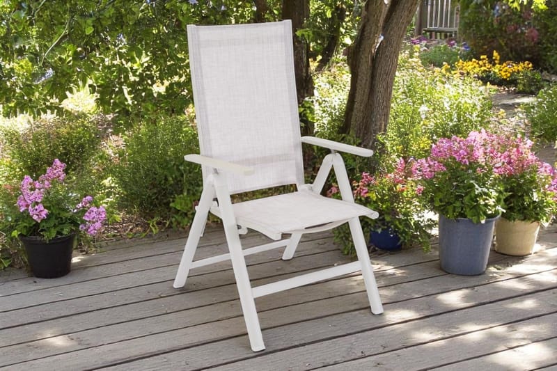 Utefåtölj Palermo 3-pos fällbar - korallsand - Utemöbler & utemiljö - Utestol & trädgårdsstol - Positionsstol