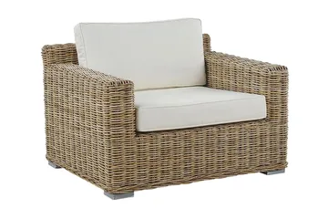 Apriliana Utefåtölj 2-pack - Konstrotting/Ljusbrun - Utemöbler & utemiljö - Utestol & trädgårdsstol - Utefåtölj & loungefåtölj