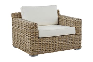 Apriliana Utefåtölj - Konstrotting/Ljusbrun - Utemöbler & utemiljö - Utestol & trädgårdsstol - Utefåtölj & loungefåtölj