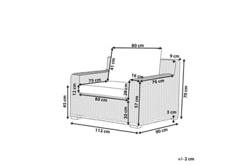 Apriliana Utefåtölj - Konstrotting/Ljusbrun - Utemöbler & utemiljö - Utestol & trädgårdsstol - Utefåtölj & loungefåtölj