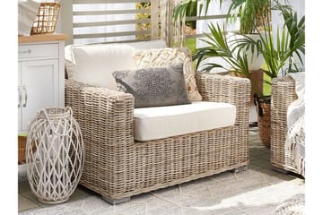 Apriliana Utefåtölj - Konstrotting/Ljusbrun - Utemöbler & utemiljö - Utestol & trädgårdsstol - Utefåtölj & loungefåtölj