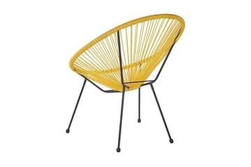 Cayaco Utestol 2-pack - Konstrotting/Gul - Utemöbler & utemiljö - Utestol & trädgårdsstol - Utefåtölj & loungefåtölj