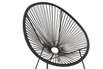 Cayaco Utestol - Konstrotting/Svart - Utemöbler & utemiljö - Utestol & trädgårdsstol - Utefåtölj & loungefåtölj