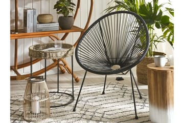 Cayaco Utestol - Konstrotting/Svart - Utemöbler & utemiljö - Utestol & trädgårdsstol - Utefåtölj & loungefåtölj