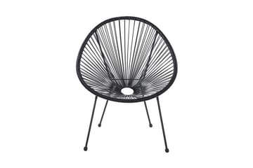 Cayaco Utestol - Konstrotting/Svart - Utemöbler & utemiljö - Utestol & trädgårdsstol - Utefåtölj & loungefåtölj