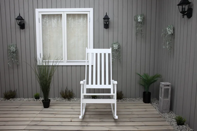 Ellabell Gungstol Utomhus - Vit - Utemöbler & utemiljö - Utestol & trädgårdsstol - Utefåtölj & loungefåtölj