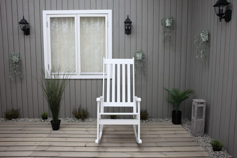 Ellabell Gungstol Utomhus - Vit - Utemöbler & utemiljö - Utestol & trädgårdsstol - Utefåtölj & loungefåtölj