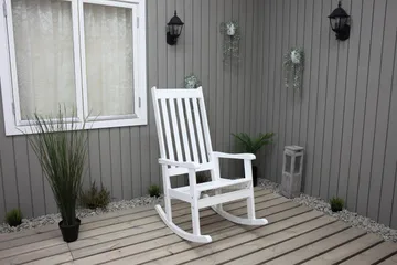 Ellabell Gungstol Utomhus - Vit - Utemöbler & utemiljö - Utestol & trädgårdsstol - Utefåtölj & loungefåtölj