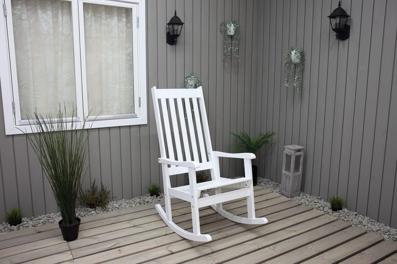 Ellabell Gungstol Utomhus - Vit - Utemöbler & utemiljö - Utestol & trädgårdsstol - Utefåtölj & loungefåtölj