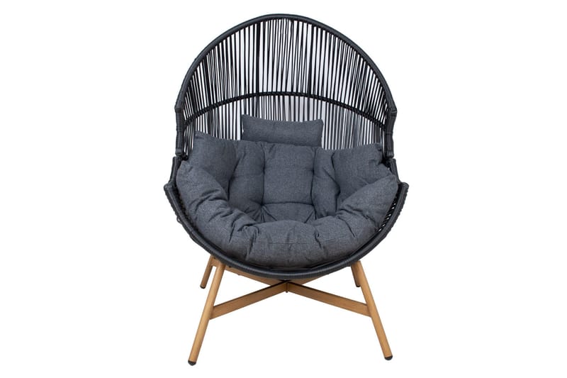 Helsinki Fåtolj Svart - Utemöbler & utemiljö - Utestol & trädgårdsstol - Utefåtölj & loungefåtölj