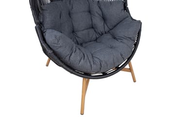 Helsinki Fåtolj Svart - Utemöbler & utemiljö - Utestol & trädgårdsstol - Utefåtölj & loungefåtölj