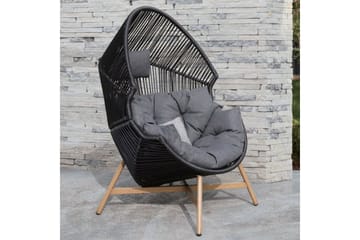 Helsinki Fåtolj Svart - Utemöbler & utemiljö - Utestol & trädgårdsstol - Utefåtölj & loungefåtölj