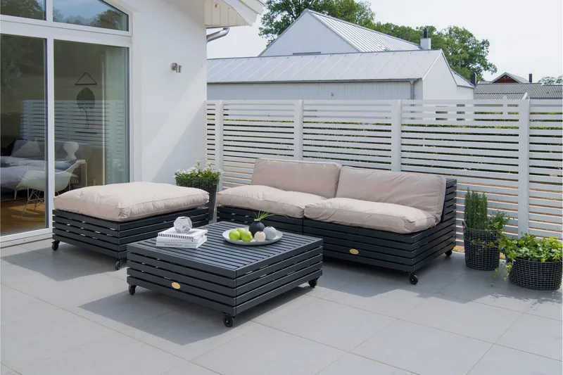 Hillerstorp Bara Vara Utefåtölj Grå - Hillerstorp - Utemöbler & utemiljö - Utestol & trädgårdsstol - Utefåtölj & loungefåtölj