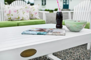 Hillerstorp BULLERÖ Utefåtölj LÅG RYGG VIT FURU - vitlaserad furu - Utemöbler & utemiljö - Utestol & trädgårdsstol - Utefåtölj & loungefåtölj