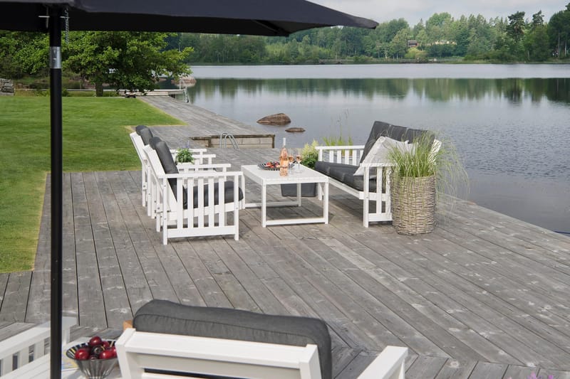 Hillerstorp Gotland Utefåtölj - Vit - Utemöbler & utemiljö - Utestol & trädgårdsstol - Utefåtölj & loungefåtölj