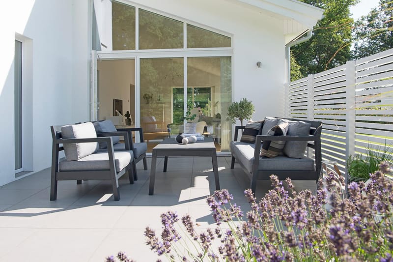 Hillerstorp Utestoltö Lounge Utefåtölj - Grå/svart - Utemöbler & utemiljö - Utestol & trädgårdsstol - Utefåtölj & loungefåtölj