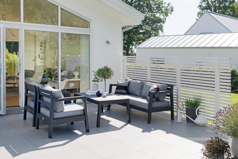 Hillerstorp Utestoltö Lounge Utefåtölj - Grå/svart - Utemöbler & utemiljö - Utestol & trädgårdsstol - Utefåtölj & loungefåtölj