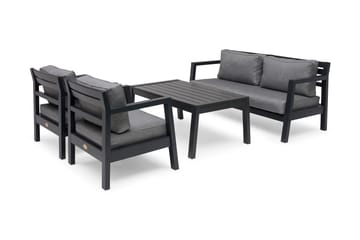 Hillerstorp Utestoltö Lounge Utefåtölj - Grå/svart - Utemöbler & utemiljö - Utestol & trädgårdsstol - Utefåtölj & loungefåtölj
