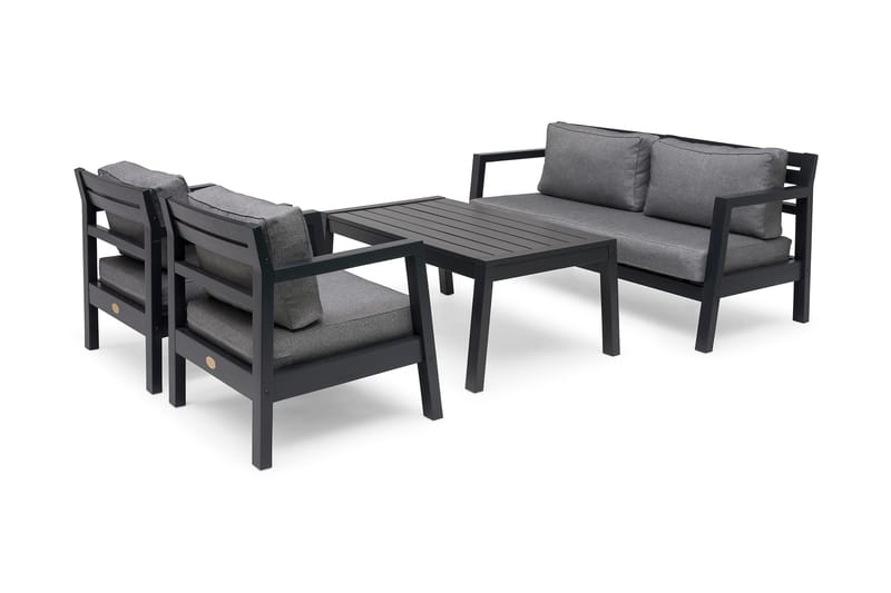 Hillerstorp Utestoltö Lounge Utefåtölj - Grå/svart - Utemöbler & utemiljö - Utestol & trädgårdsstol - Utefåtölj & loungefåtölj