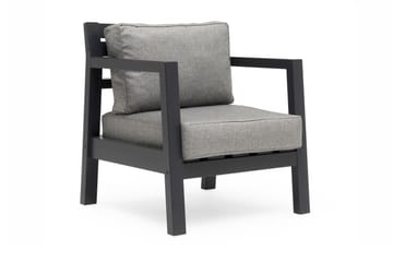 Hillerstorp Utestoltö Lounge Utefåtölj - Grå/svart - Utemöbler & utemiljö - Utestol & trädgårdsstol - Utefåtölj & loungefåtölj