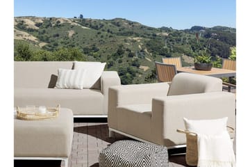 Hughen Utefåtölj 2-pack - Beige - Utemöbler & utemiljö - Utestol & trädgårdsstol - Utefåtölj & loungefåtölj