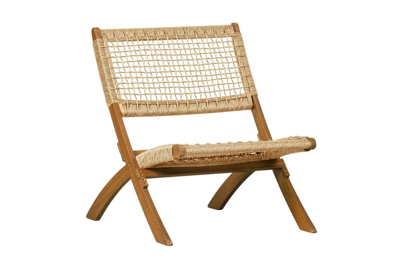 Klappstol Utomhus Pamunda - Beige - Utemöbler & utemiljö - Utestol & trädgårdsstol - Utefåtölj & loungefåtölj