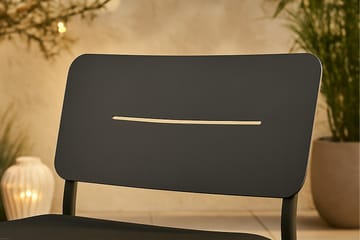 Lina Loungestol Utomhus med Dyna Svart - Venture Home - Utemöbler & utemiljö - Utestol & trädgårdsstol - Utefåtölj & loungefåtölj