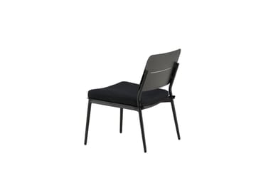 Lina Loungestol Utomhus med Dyna Svart - Venture Home - Utemöbler & utemiljö - Utestol & trädgårdsstol - Utefåtölj & loungefåtölj