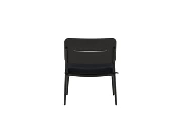 Lina Loungestol Utomhus med Dyna Svart - Venture Home - Utemöbler & utemiljö - Utestol & trädgårdsstol - Utefåtölj & loungefåtölj