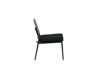 Lina Loungestol Utomhus med Dyna Svart - Venture Home - Utemöbler & utemiljö - Utestol & trädgårdsstol - Utefåtölj & loungefåtölj