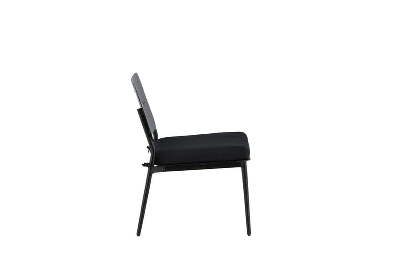 Lina Loungestol Utomhus med Dyna Svart - Venture Home - Utemöbler & utemiljö - Utestol & trädgårdsstol - Utefåtölj & loungefåtölj