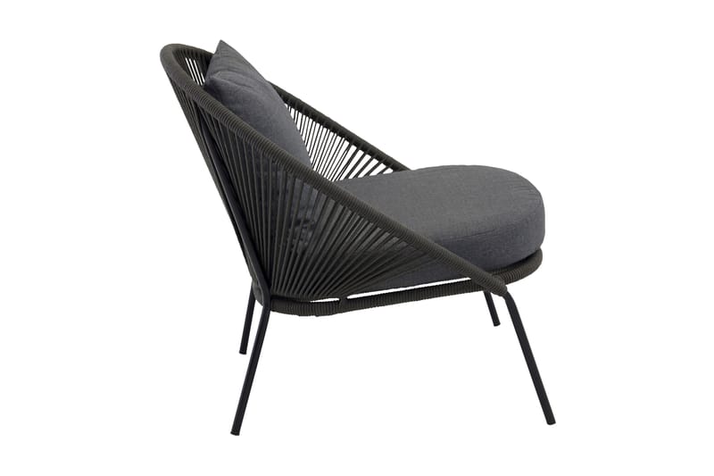 Lindos Utefåtölj Svart - Venture Home - Utemöbler & utemiljö - Utestol & trädgårdsstol - Utefåtölj & loungefåtölj