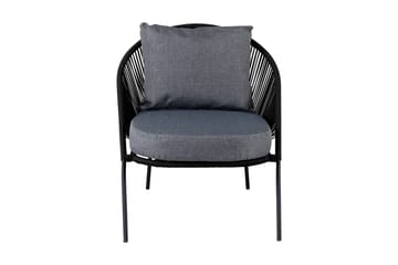 Lindos Utefåtölj Svart - Venture Home - Utemöbler & utemiljö - Utestol & trädgårdsstol - Utefåtölj & loungefåtölj