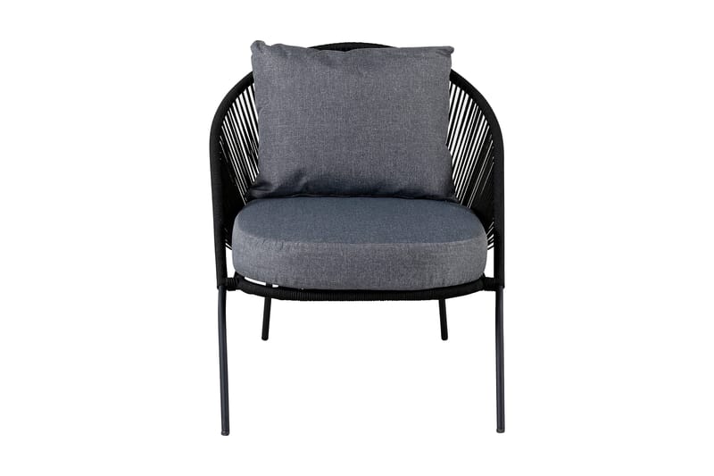 Lindos Utefåtölj Svart - Venture Home - Utemöbler & utemiljö - Utestol & trädgårdsstol - Utefåtölj & loungefåtölj