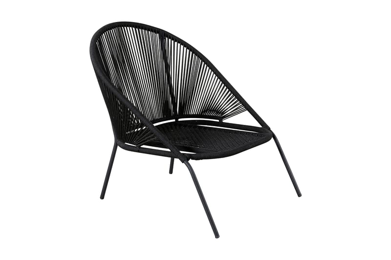 Lindos Utefåtölj Svart - Venture Home - Utemöbler & utemiljö - Utestol & trädgårdsstol - Utefåtölj & loungefåtölj