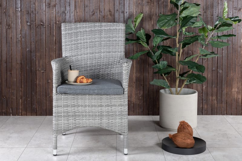 Malin Karmstol Utomhus - Grå - Utemöbler & utemiljö - Utestol & trädgårdsstol - Utefåtölj & loungefåtölj