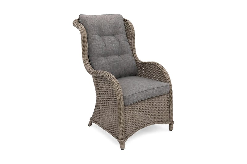 Marcus Öronlappsfåtölj, Grå / Grå dynor