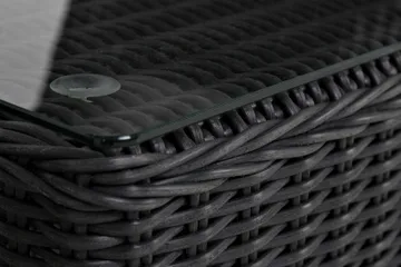 Marcus Caféset med 2 Fåtöljer m Dyna - Svart - Utemöbler & utemiljö - Loungemöbler - Loungestol utomhus