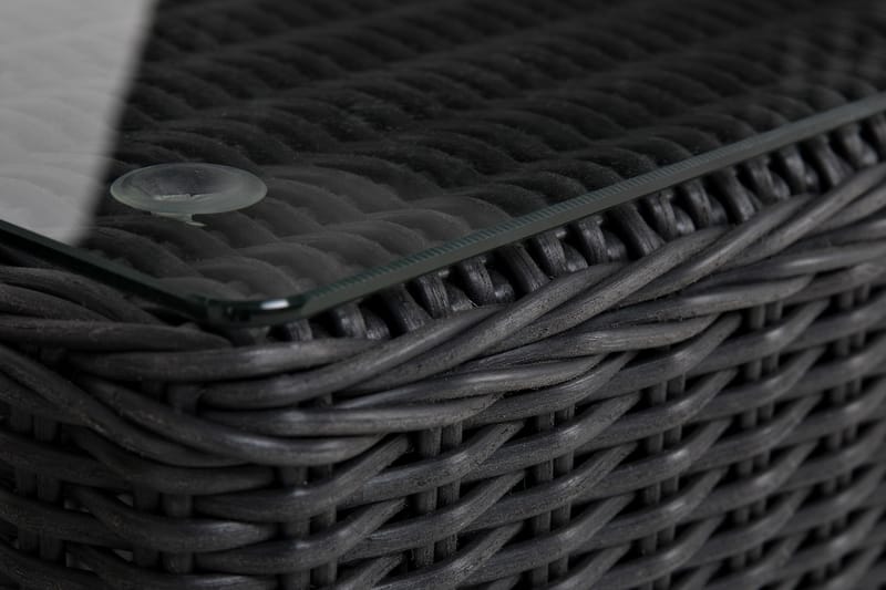 Marcus Caféset med 2 Fåtöljer m Dyna - Svart - Utemöbler & utemiljö - Loungemöbler - Loungestol utomhus