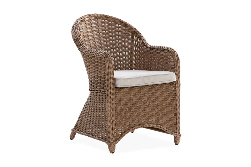 Marcus Light Fåtölj m Dyna - Natur Brun - Utemöbler & utemiljö - Utestol & trädgårdsstol - Utefåtölj & loungefåtölj