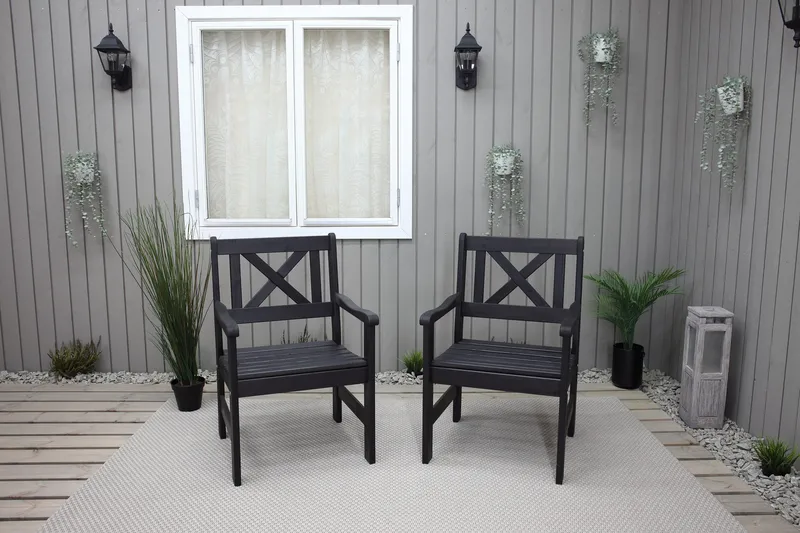 Olivo Utefåtölj - Svart - Utemöbler & utemiljö - Utestol & trädgårdsstol - Utefåtölj & loungefåtölj